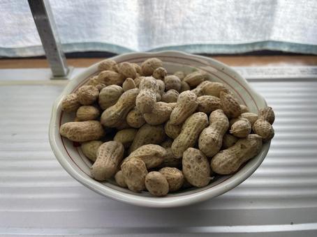 茹でた落花生 落花生,豆,茹でたの写真素材