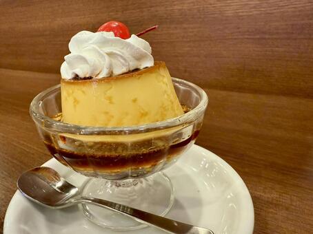 昔ながらのプリン プリン,カフェ,デザートの写真素材