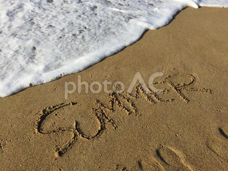 夏の終わり 3 夏,波,砂浜の写真素材