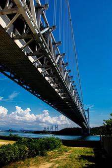 田土浦公園 田土浦公園,瀬戸大橋,瀬戸内海の写真素材