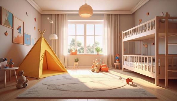 子供部屋の遊具 子供部屋の遊具の写真