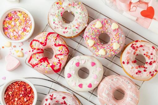 かわいいドーナツ盛り合わせ3 ドーナツ,ドーナッツ,donutsの写真素材