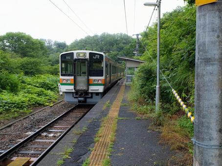 飯田線千代駅 飯田線千代駅 飯田線,千代駅,ローカル線の写真素材