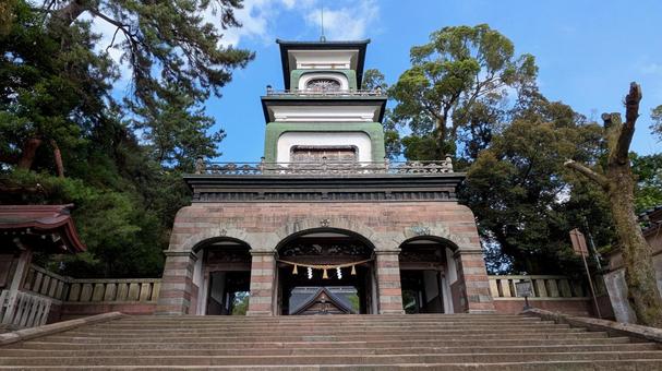 金沢の尾山神社 金沢の尾山神社 金沢,石川,北陸新幹線の写真素材