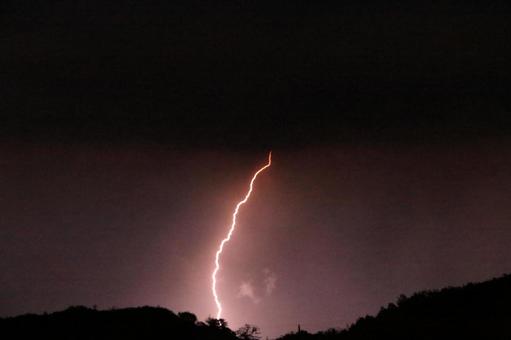 落雷 落雷 落雷,雷,電気の写真素材
