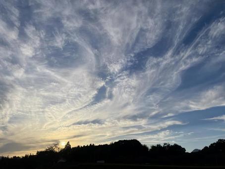 夕焼け 夕焼け 夕焼け,sunset,秋の写真素材