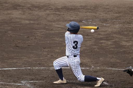 野球 野球 野球,高校野球,バッターの写真素材