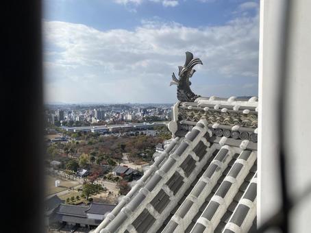 お城から見た景色 お城から見た景色の写真