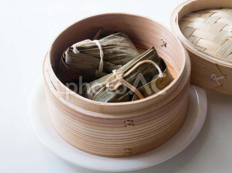蒸籠の中華ちまき ちまき,粽,中華の写真素材