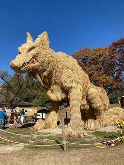 安の里公園・わらかがし 福岡県朝倉郡,わら,秋の写真素材