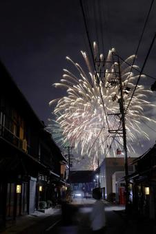 おん祭MINOKAMO2025花火06 花火,夜景,夜の写真素材