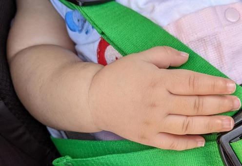 赤ちゃんの手 手,指,手の甲の写真素材