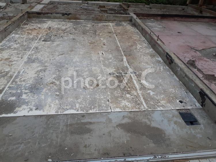 解体後　基礎　更地 解体後,基礎,更地の写真素材
