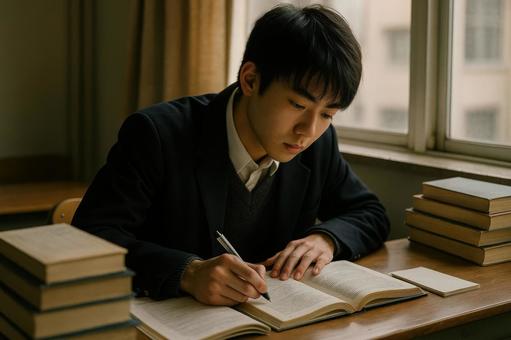 冬休みの受験勉強 冬休みの受験勉強の写真