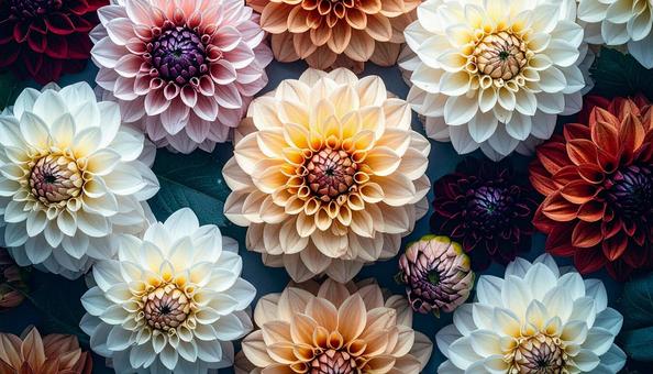 秋の花 ダリア 秋の花 ダリアの写真