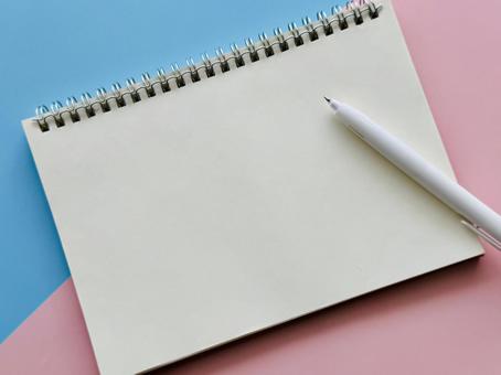 Notebook (light blue and pink bicolor background), JPG Notebook (light blue and pink bicolor background), JPG