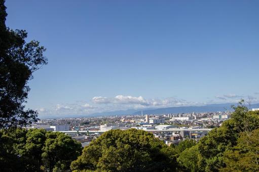 小牧山城からの眺め 小牧山城からの眺めの写真