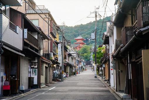 茶わん坂の朝 茶わん坂の朝の写真
