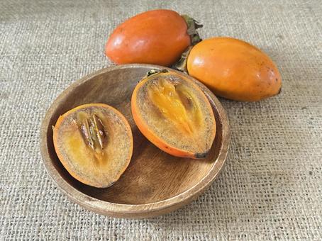 筆柿 筆柿,柿,果物の写真素材