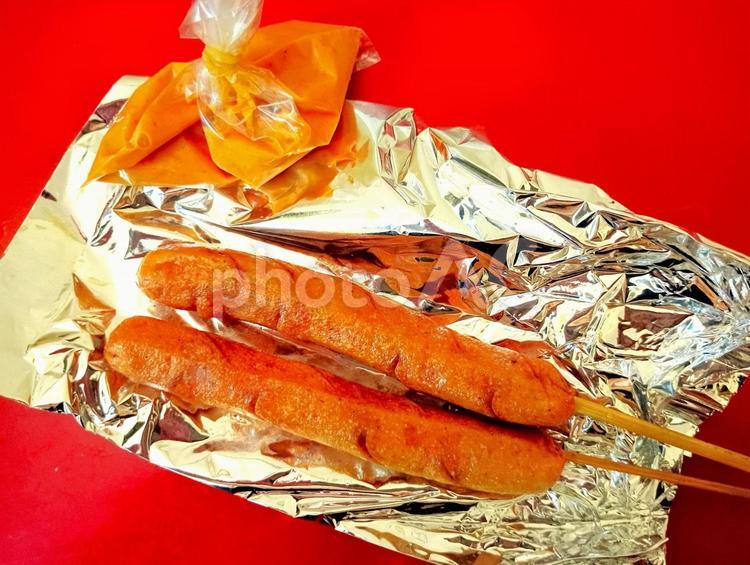 ソーセージ　１ ソーセージ,ネパール,食べ物の写真素材