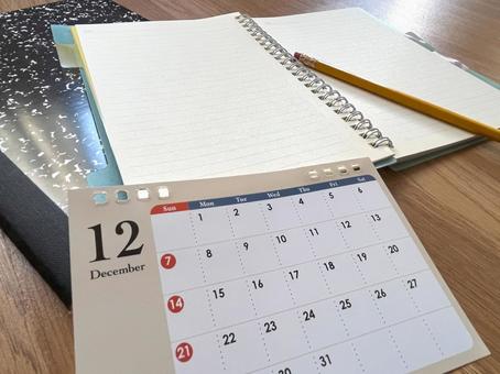 12月のカレンダー。カウントダウン 12月のカレンダー。カウントダウン 12月,年末,カレンダーの写真素材