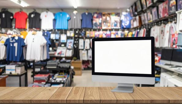 ショップとPCの写真