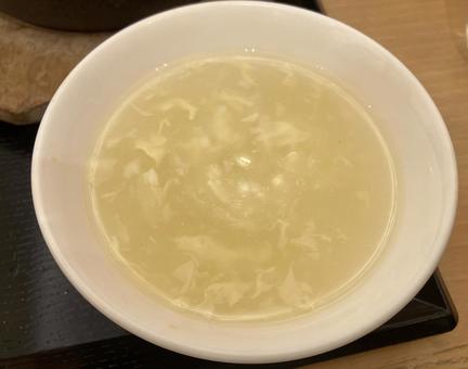 卵スープ 卵スープ,中華料理,定食の写真素材