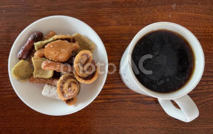 コーヒーとかりんとうミックス　1 コーヒータイム,コーヒーブレイク,コーヒーの写真素材