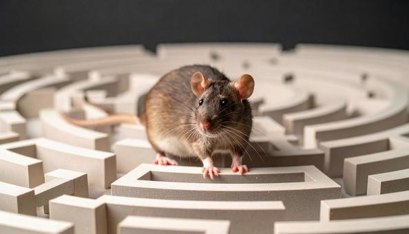 迷路に迷う小さな影 迷路に迷う小さな影の写真