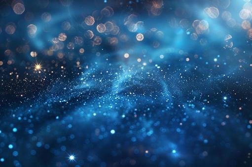 青の輝きが広がる幻想的な背景の写真