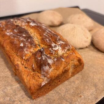 バナナブレッド 食事,ご飯,手作りの写真素材
