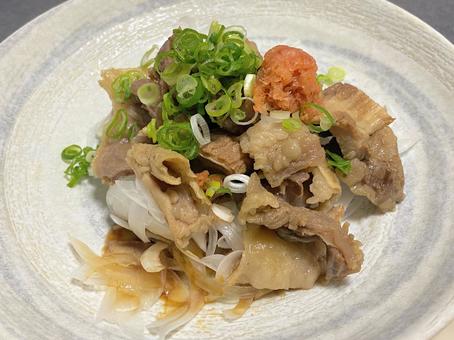 牛すじポン酢 牛すじポン酢 牛すじ,ポン酢,スジ肉の写真素材
