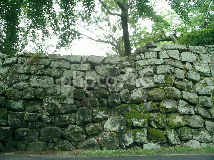 和歌山城南の丸の石垣 和歌山城の写真素材