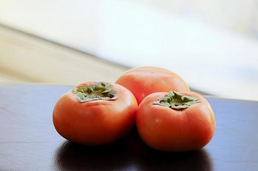 柿 柿,食べ物,果物の写真素材