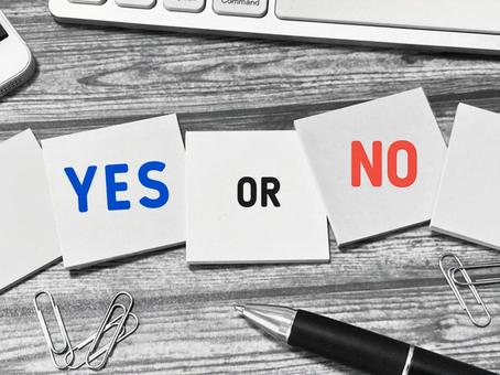 イエスとノー、どっち? イエスとノー、どっち? イエス,ノー,どっちの写真素材