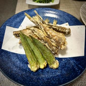 ハタハタの唐揚げ ハタハタの唐揚げ 旦那飯,男の料理,手料理の写真素材