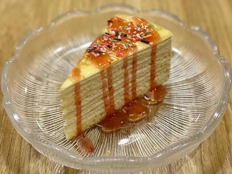 ミルクレープ ミルクレープ,チーズケーキ,クレープの写真素材