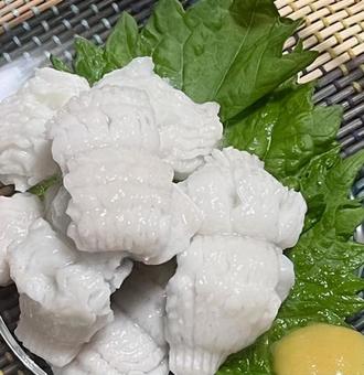 Home cooking: parboiled conger eel, JPG