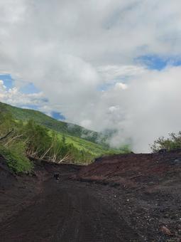 富士山5号目の景色 富士山5号目の景色 富士山,登山,絶景の写真素材