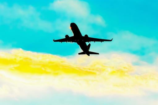 飛行機 航空機,旅客機,ジェット機の写真素材