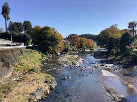 秋川渓谷 秋川渓谷,渓谷,秋の写真素材