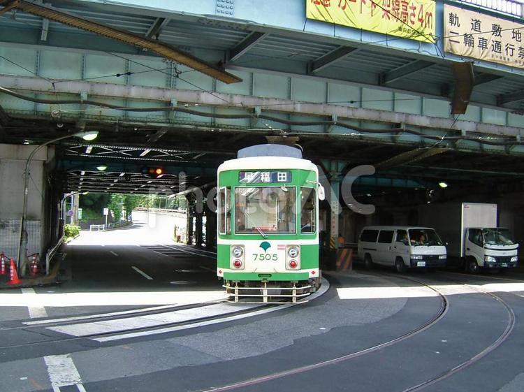 王子の荒川線 荒川線,東京都,王子の写真素材