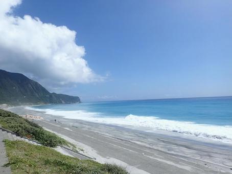 新島の海 新島,新島の海,砂浜の写真素材
