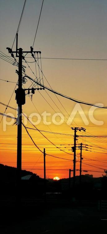 夕暮れ 風景,空,夕方の写真素材