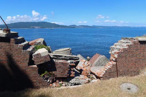友ヶ島の第二砲台 友ヶ島の第二砲台 9月,夏,史跡の写真素材