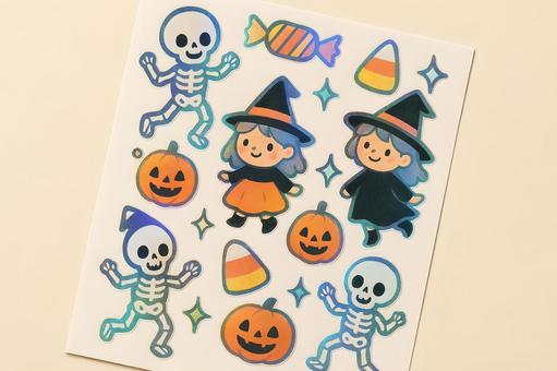ハロウィン箔押しシール ハロウィン箔押しシールの写真