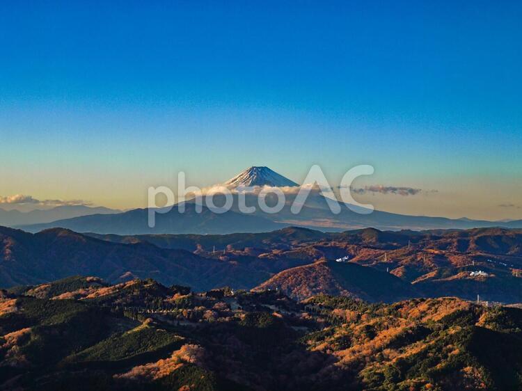 とある日の富士山 富士山,富士,風景の写真素材