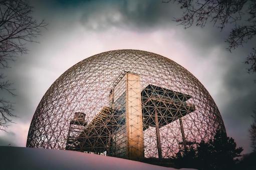 モントリオールのバイオスフィアのイメージ バイオスフィア,モントリオール,カナダの写真素材