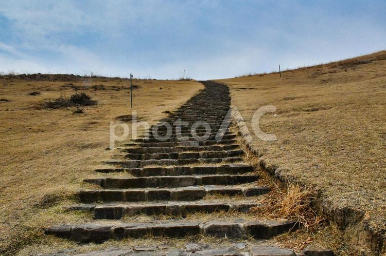 若草山への道。 風景,山道,土地の写真素材