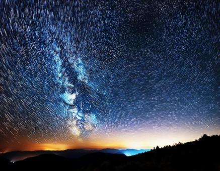 満点の星空 満点の星空の写真